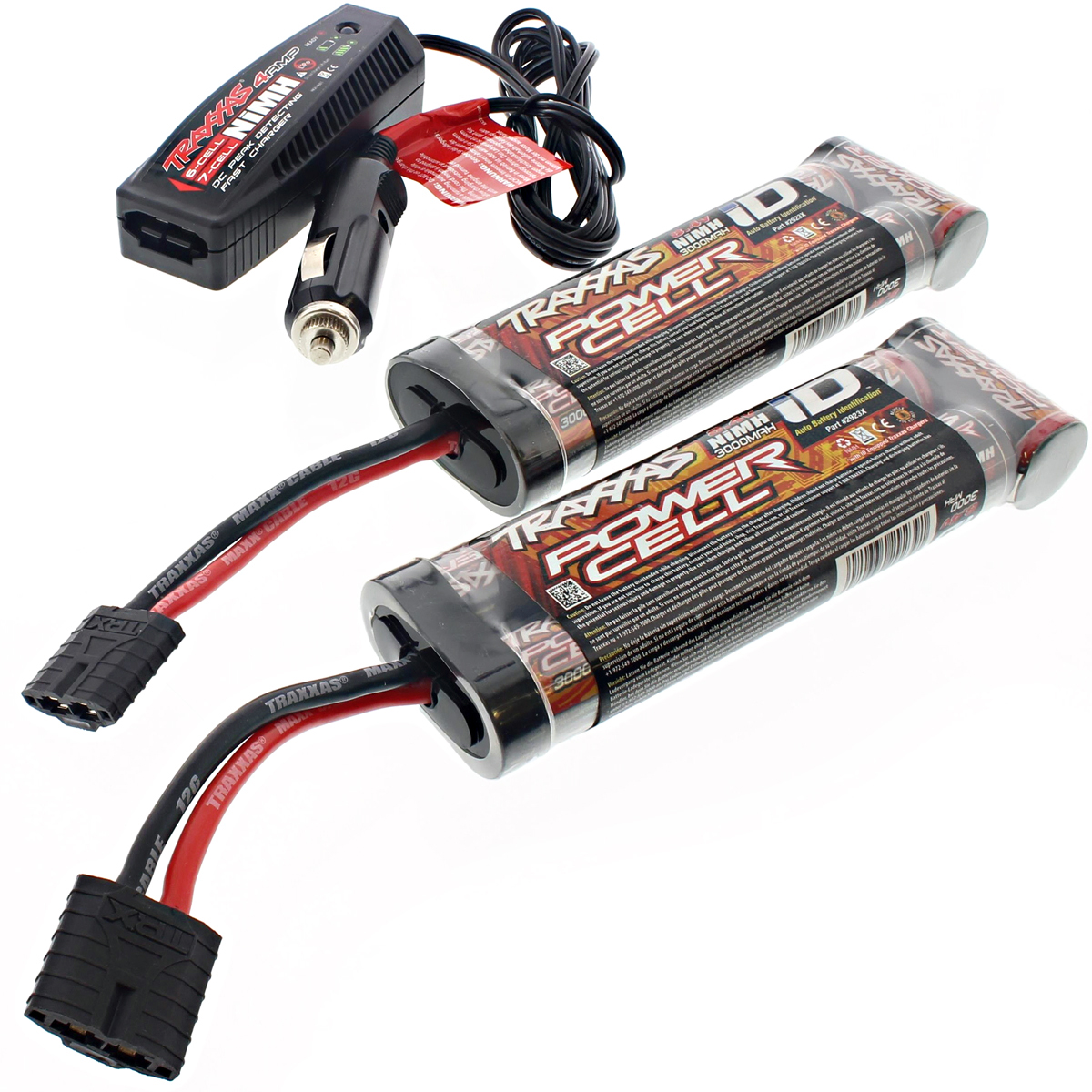 Traxxas 1/10 ERevo Brushless * 2 BATTERIES 8.4v NiMH 3000 mAh & CAR